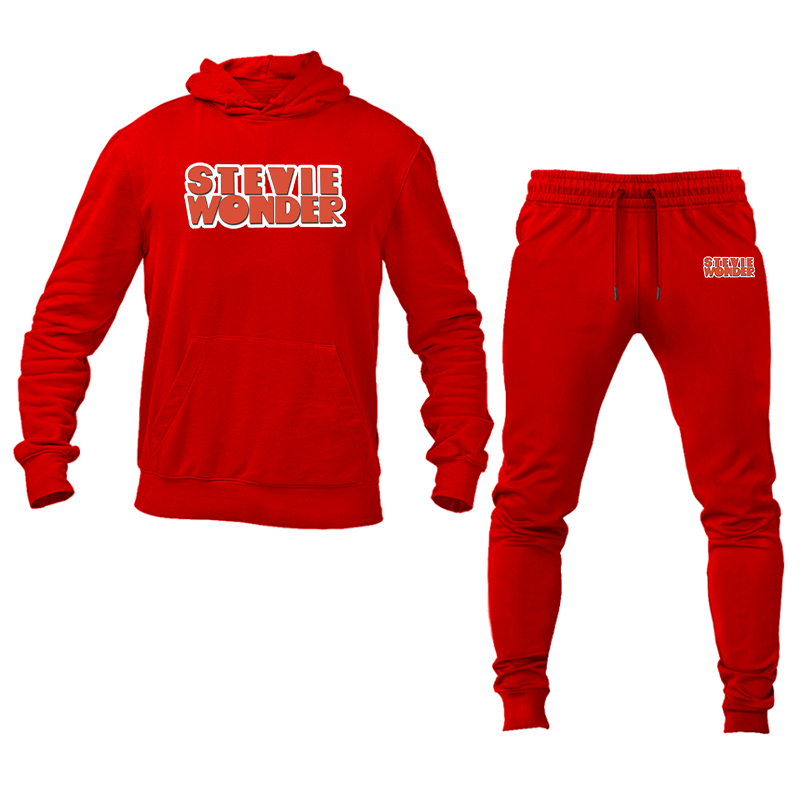 Men's Stevie-Wonder Hoodie Joggers Set
